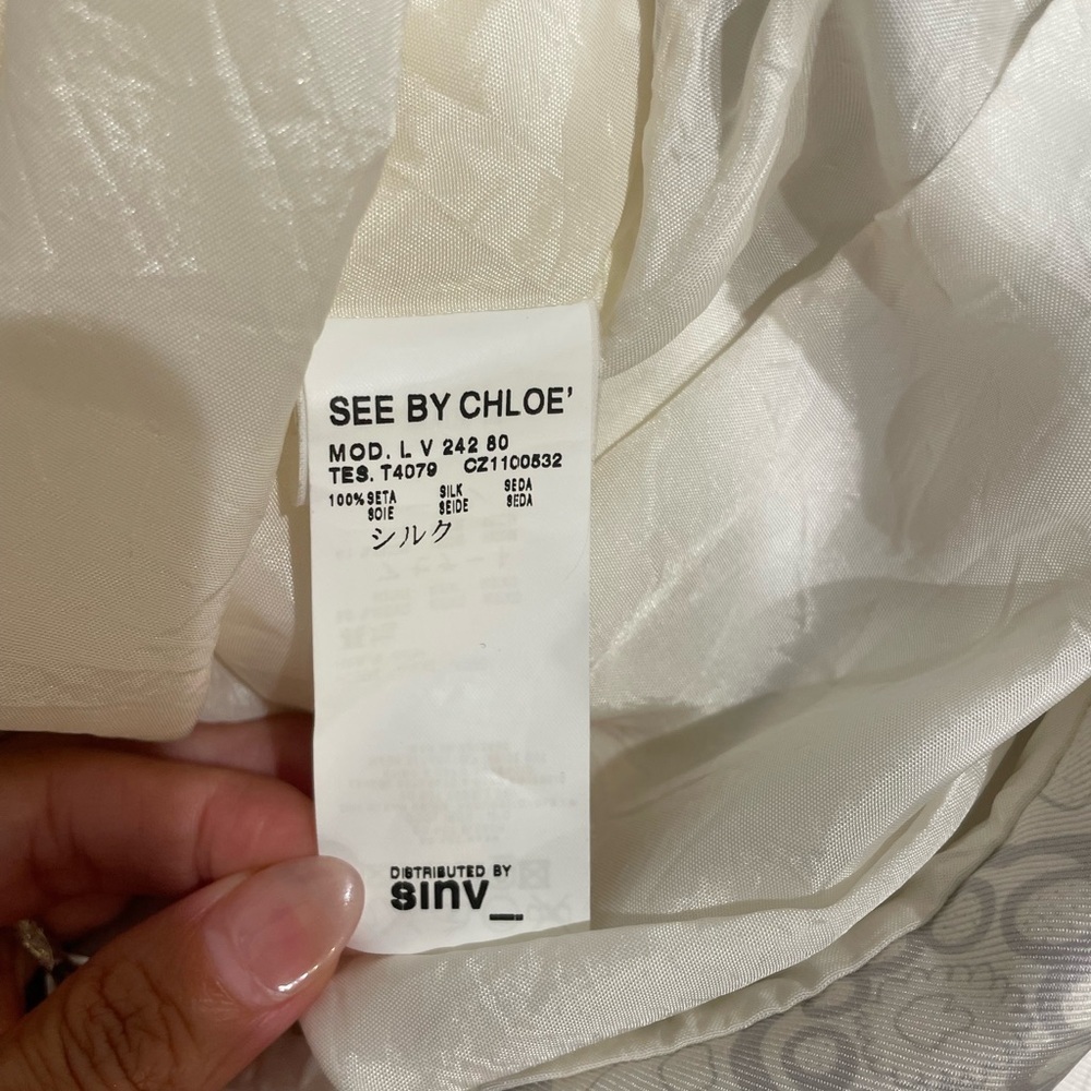 See by Chloé 100% Silk Sleeveless Dress – Size 4 / IT 40 🌸  EUC - Picture 14 of 15
